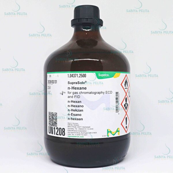 batch_IMG_0040 n-Hexane suitable for gas chromatography (GC) ECD and FID SupraSolv® Merck 1.04371.2500