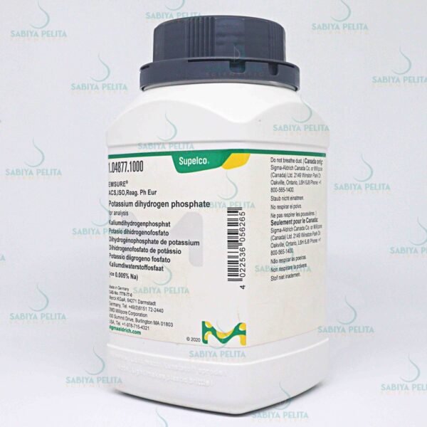 Potassium dihydrogen phosphate (<= 0.005% Na) for analysis EMSURE® Merck 1.04877.1000